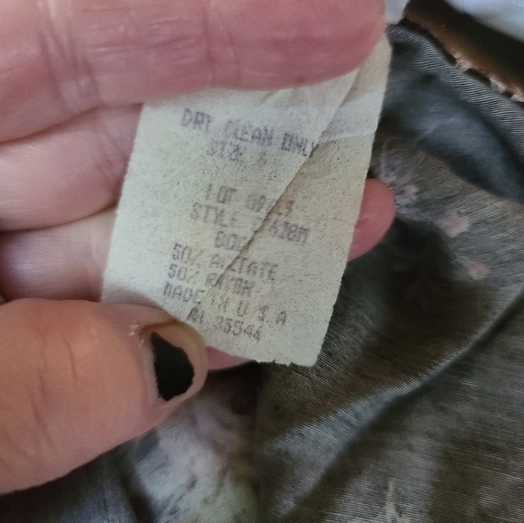 Sostanza vintage satin floral flare short skirt szS - Picture 5 of 6